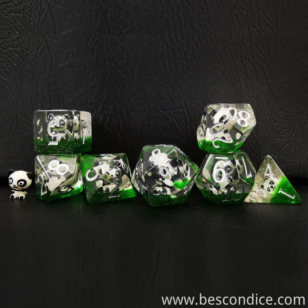 Oversized Panda Dnd Dice Set For Dungeons And Dragons 1